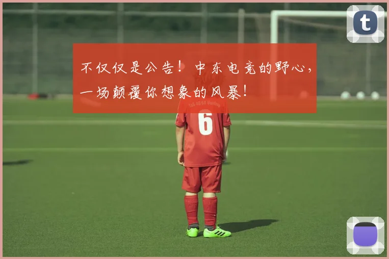 不仅仅是公告！中东电竞的野心，一场颠覆你想象的风暴！